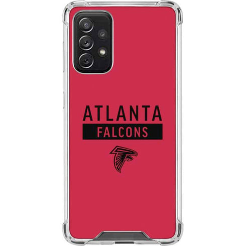 NFL Atlanta Falcons Red Performance Series Galaxy A72 5G Clear Case